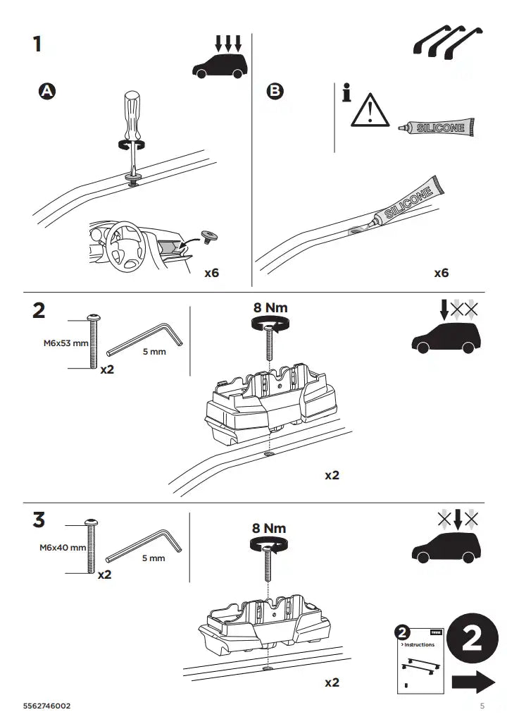 Kit THULE 187153 5 Manual