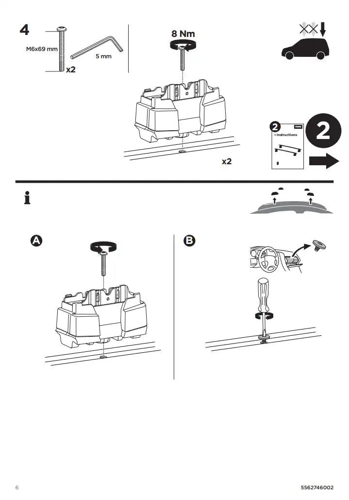 Kit THULE 187153 6 Manual