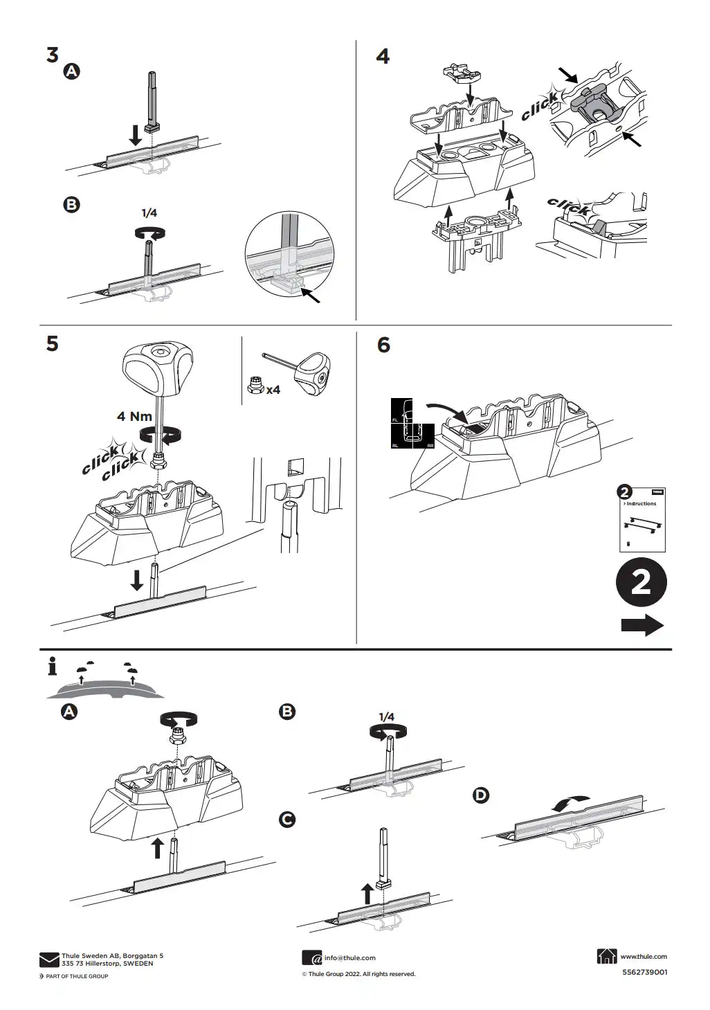 Kit THULE 187160 1 Manual
