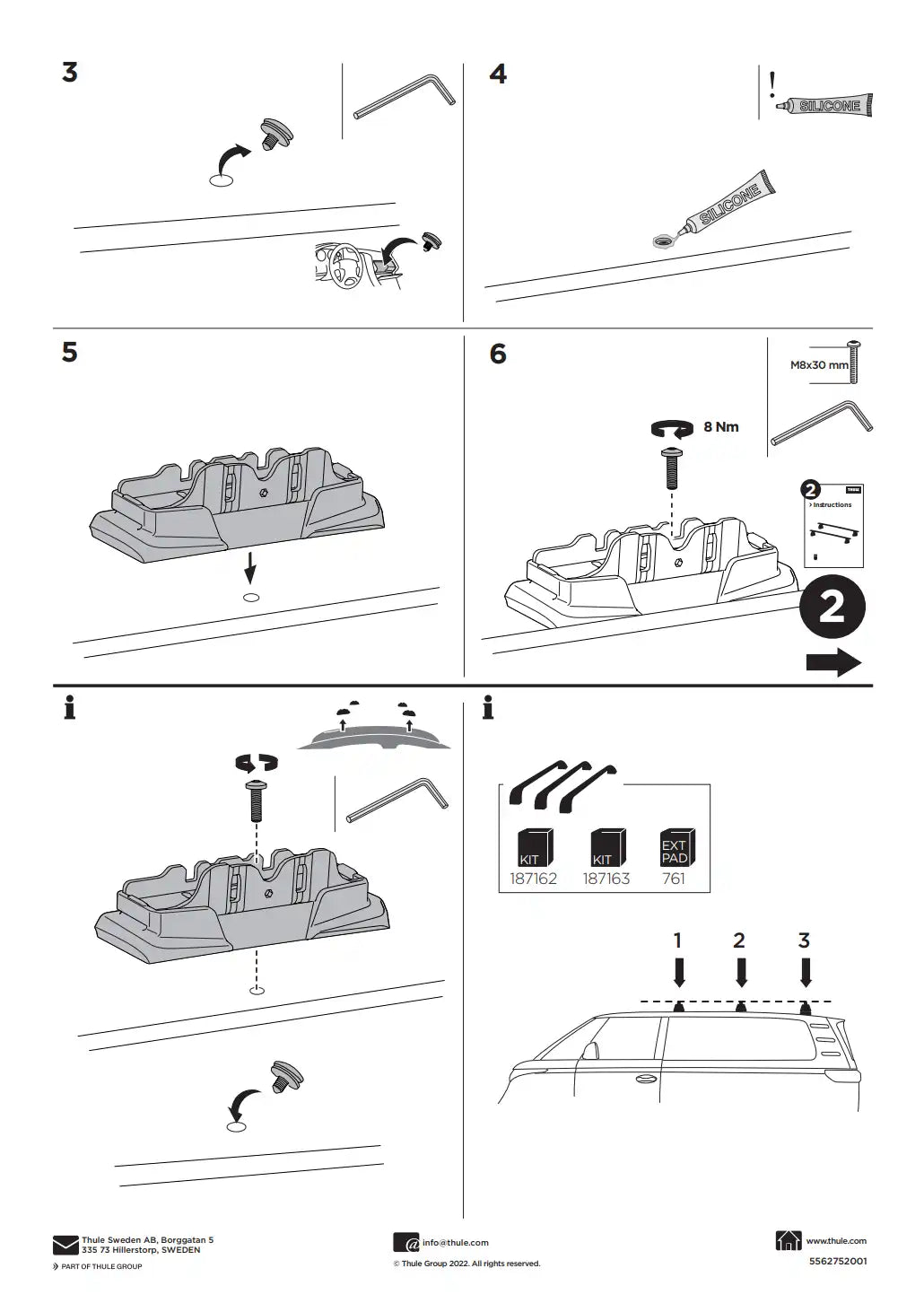Kit THULE 187162 2 Manual