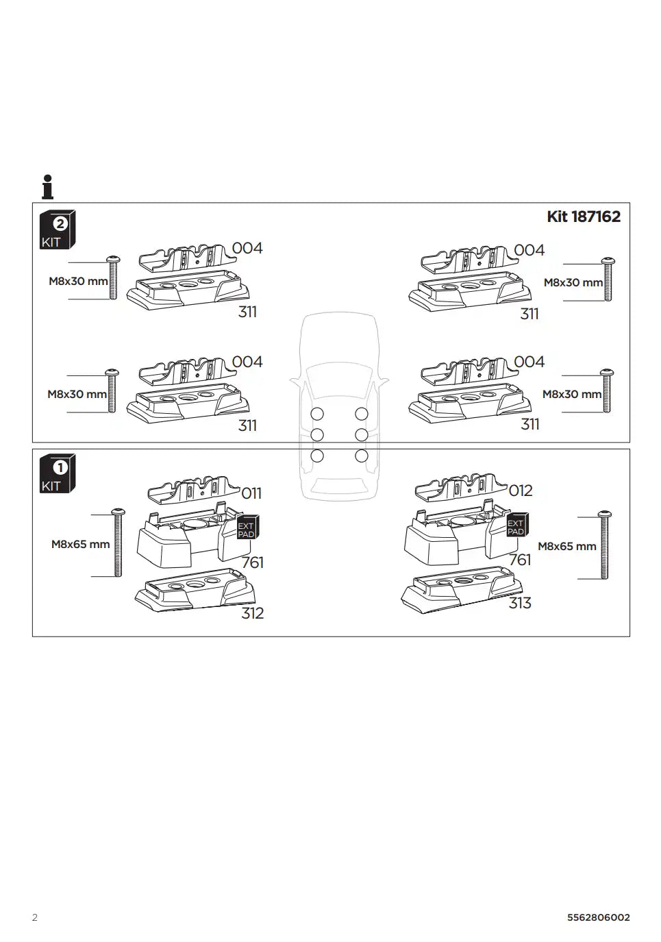 Kit THULE 187163 2 Manual