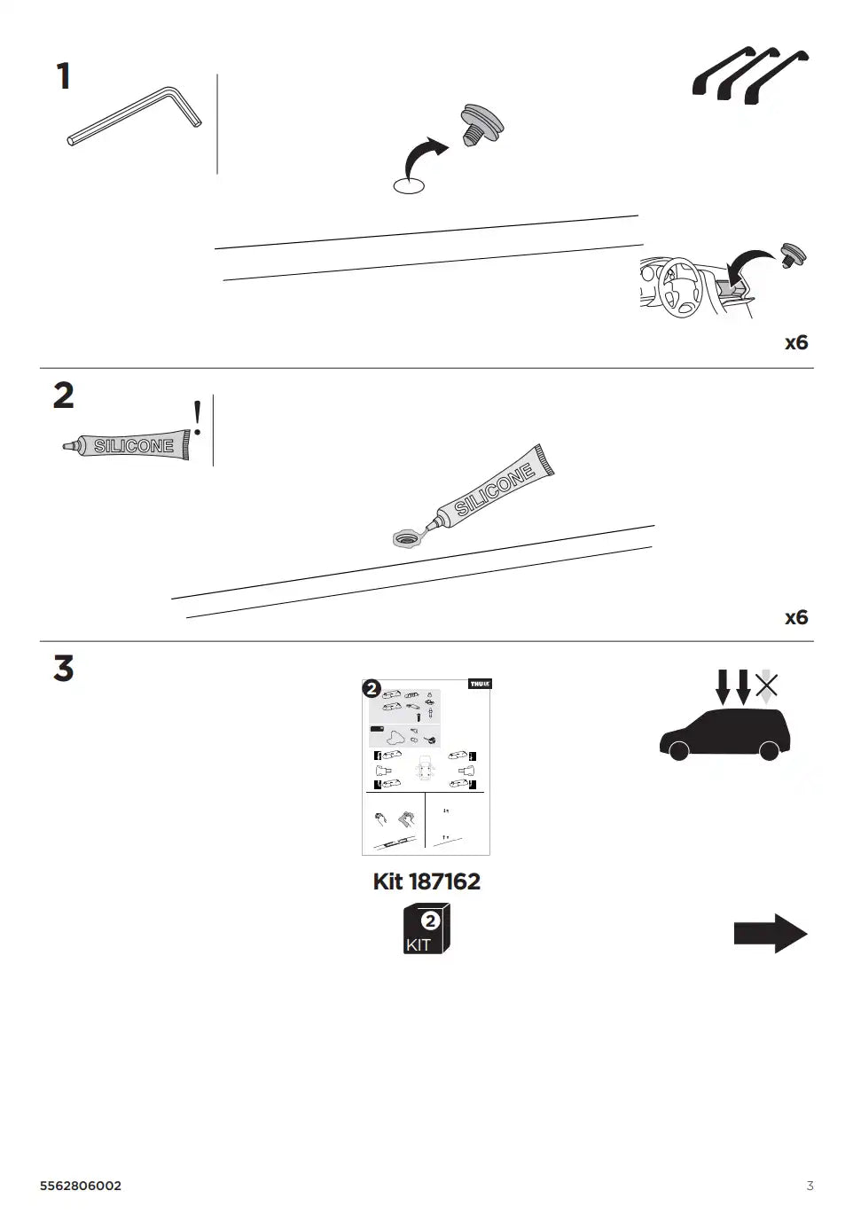 Kit THULE 187163 3 Manual