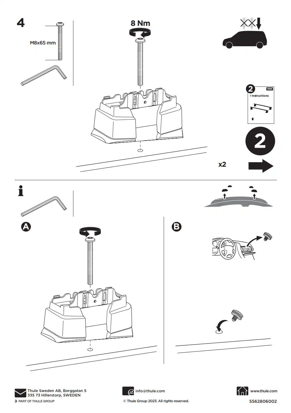 Kit THULE 187163 4 Manual