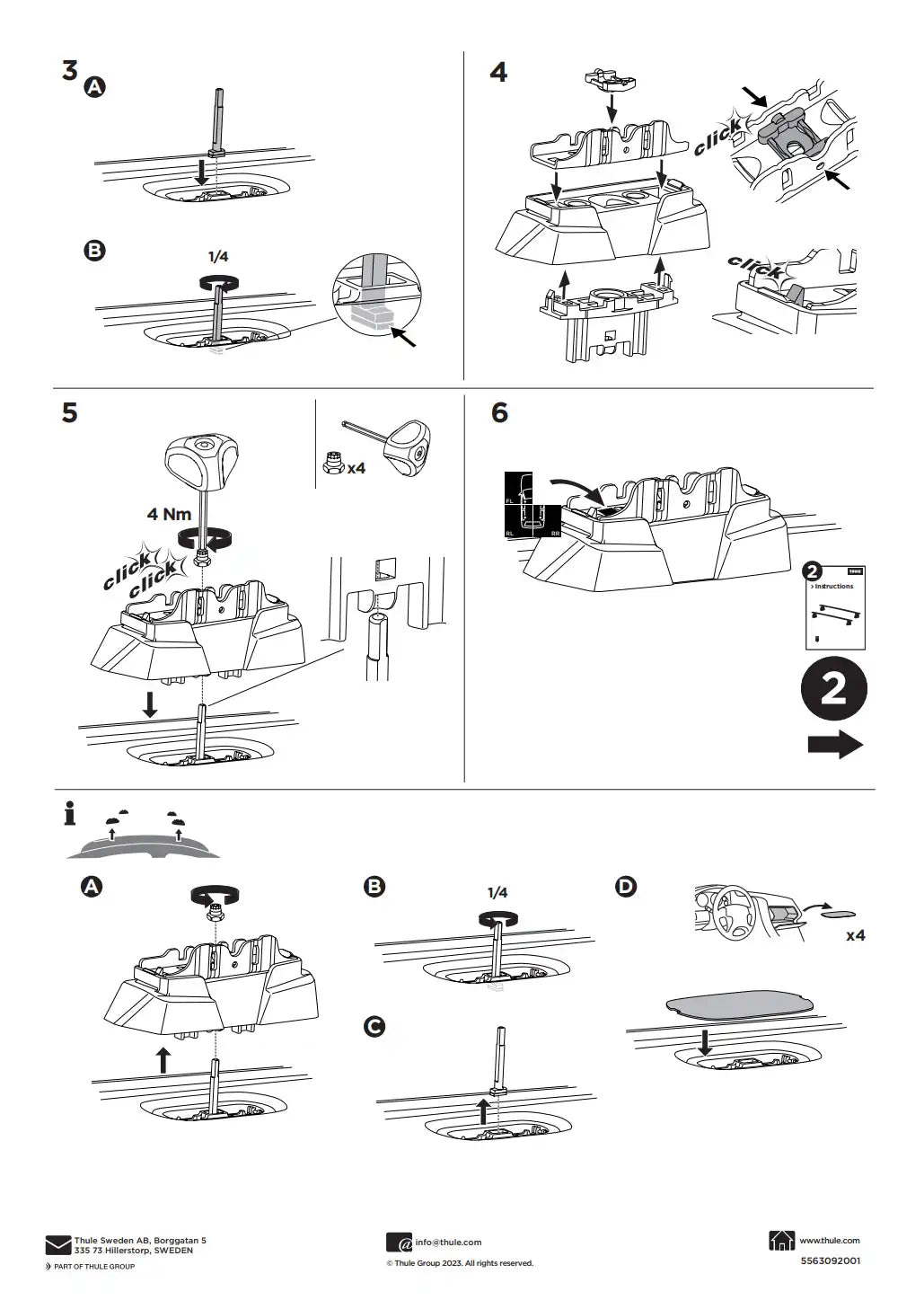 Kit THULE 187165 1 Manual