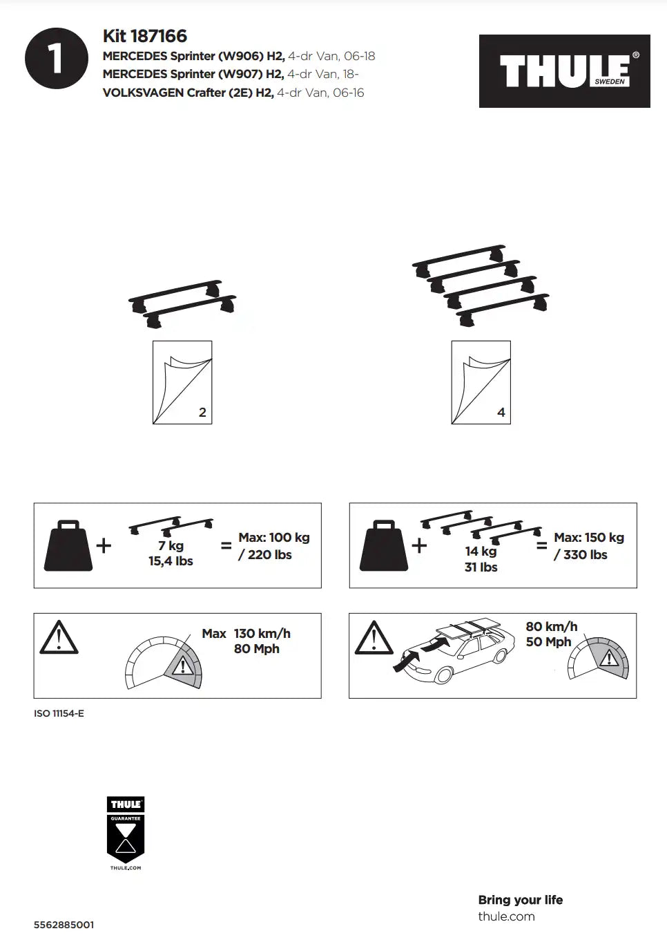 Kit THULE 187166 1 Manual