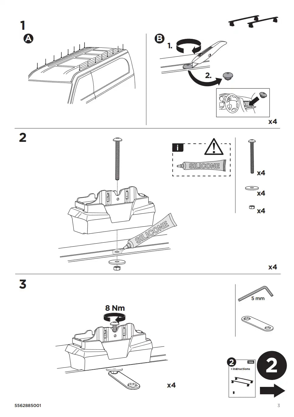 Kit THULE 187166 3 Manual
