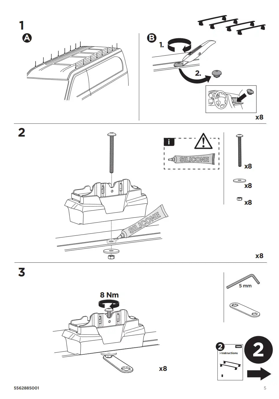 Kit THULE 187166 5 Manual