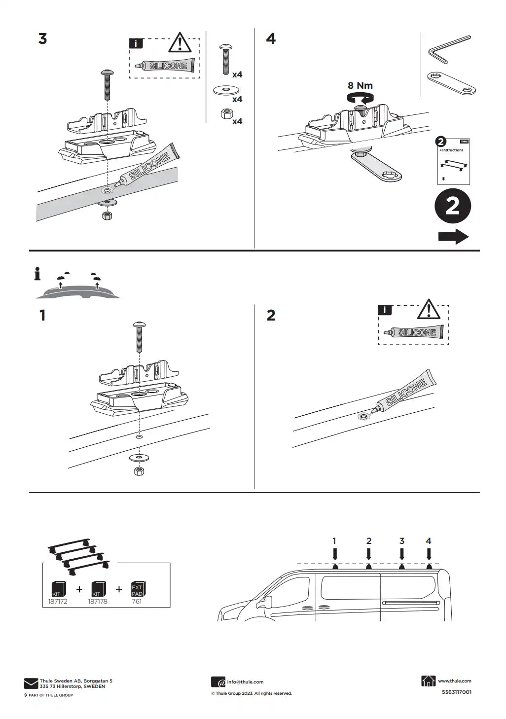 Kit THULE 187172 1 Manual