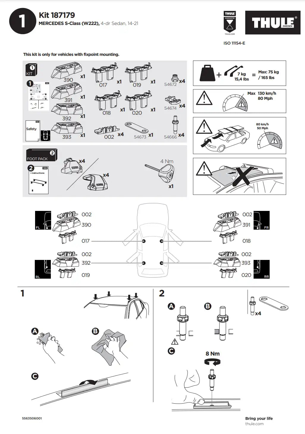 Kit THULE 187179 2 Manual