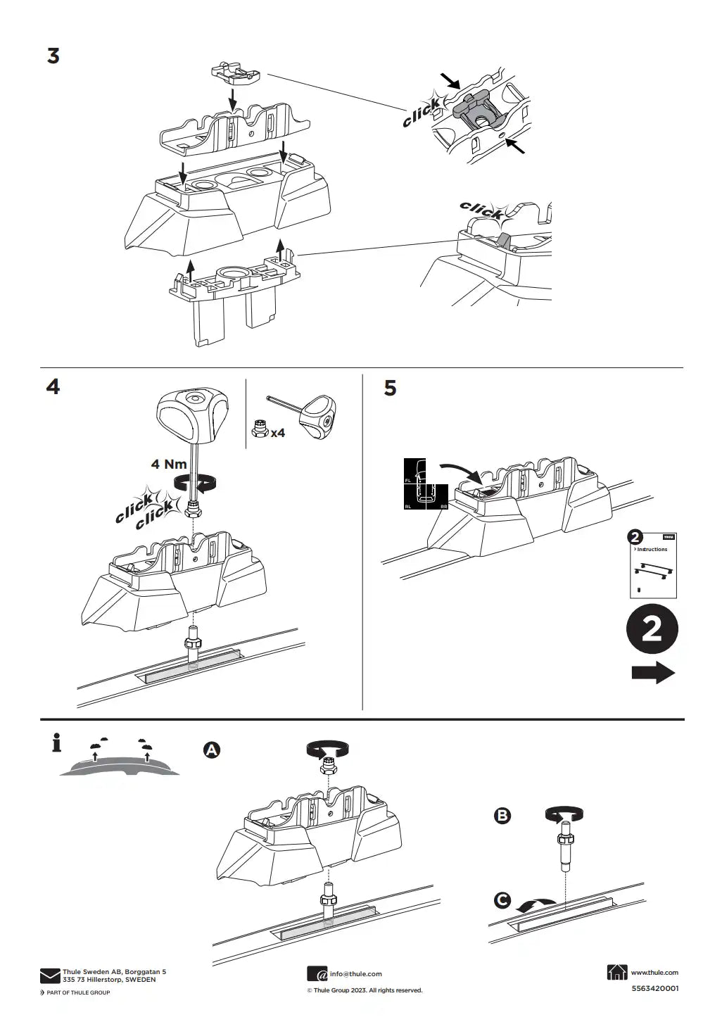 Kit THULE 187180 1 Manual