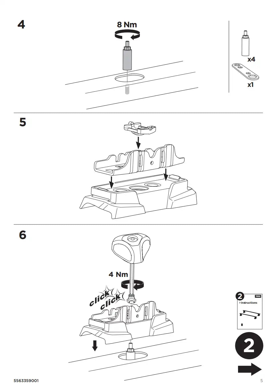 Kit THULE 187182 5 Manual