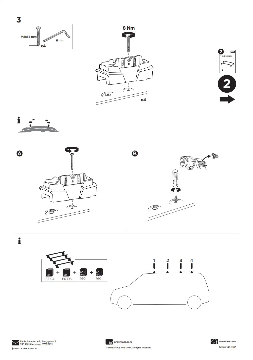 Kit THULE 187194 1 Manual