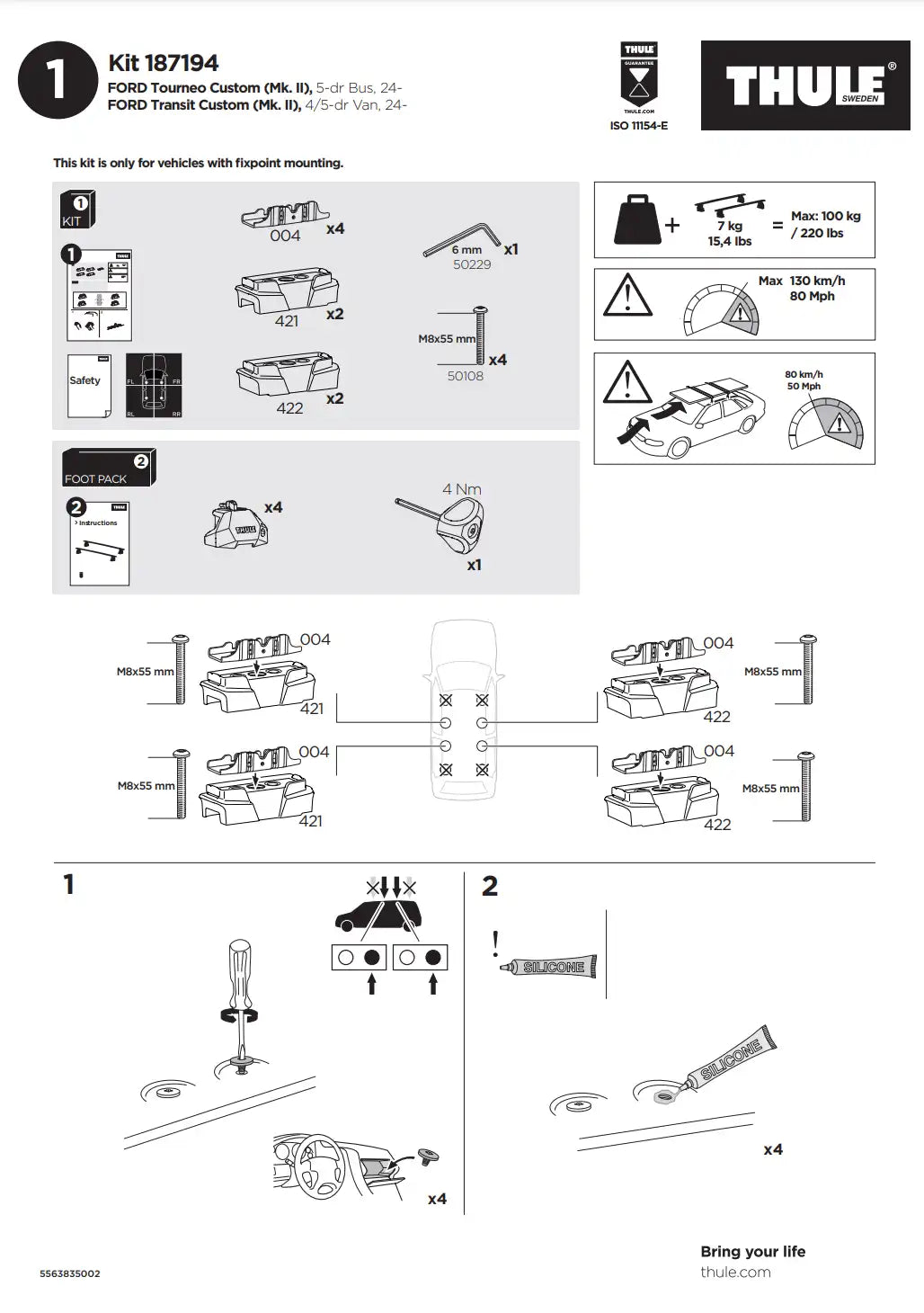 Kit THULE 187194 2 Manual
