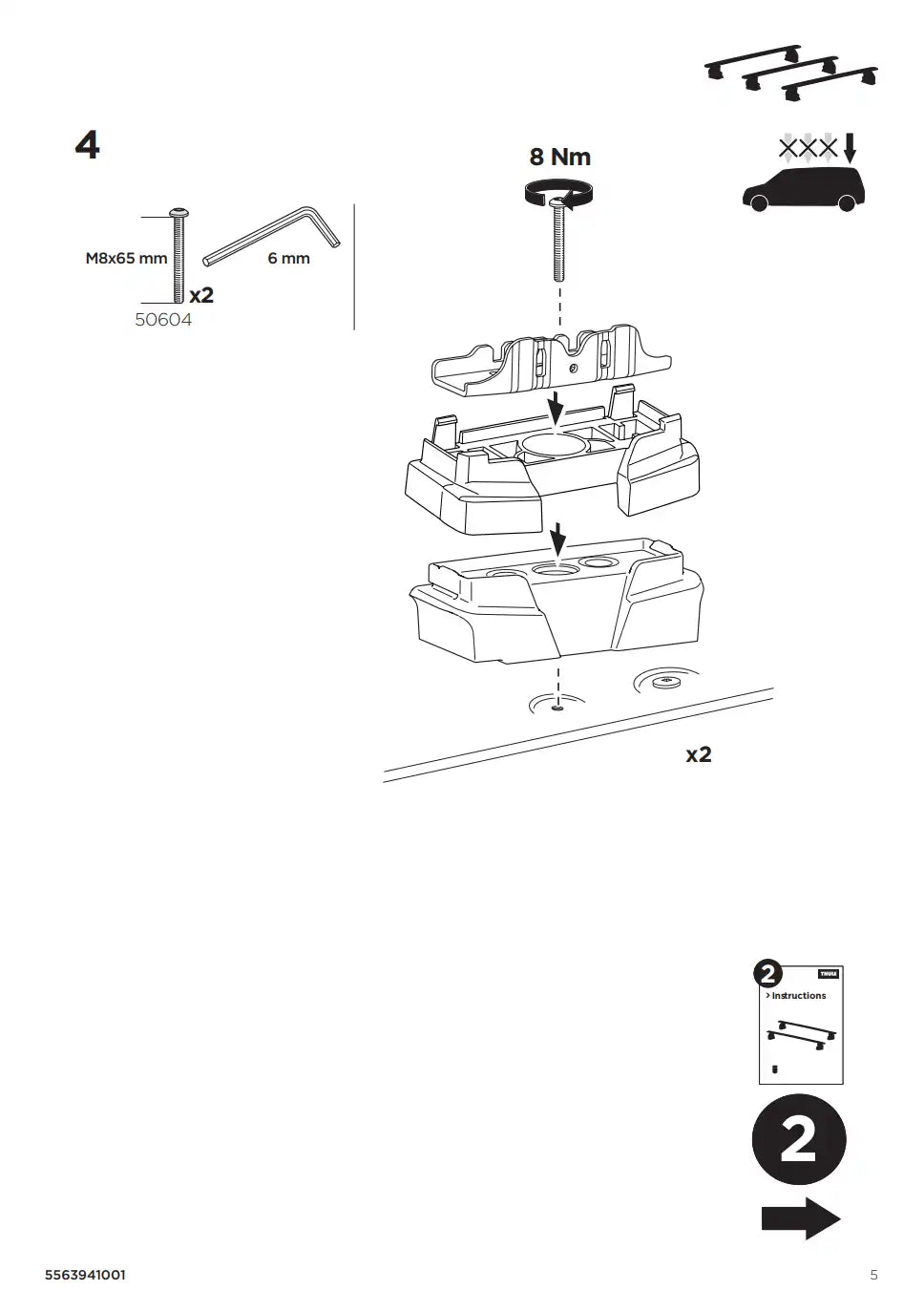 Kit THULE 187195 5 Manual