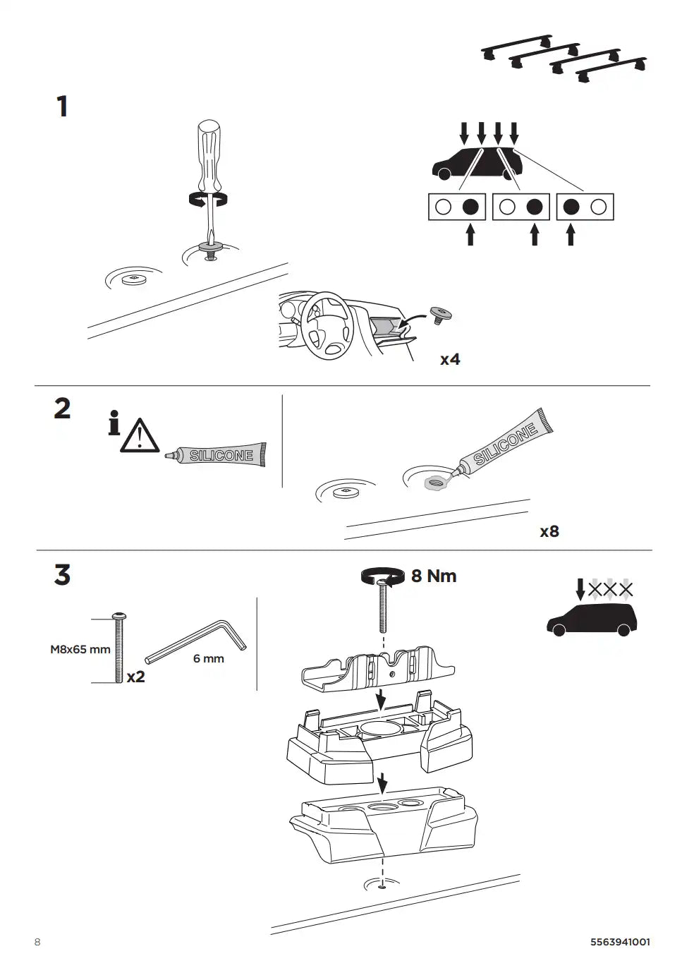 Kit THULE 187195 8 Manual
