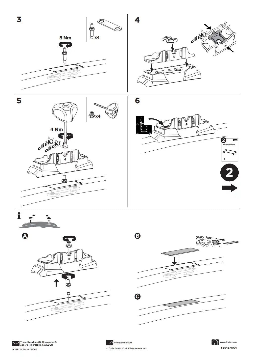Kit THULE 187202 1 Manual
