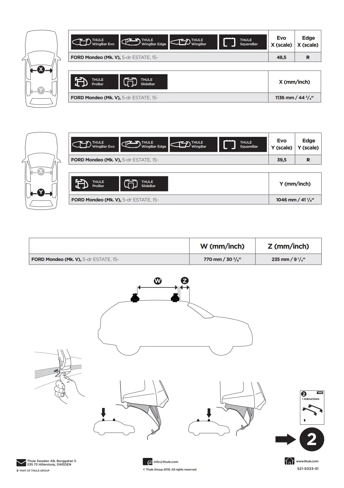 Kit Thule 145033 1 Manual