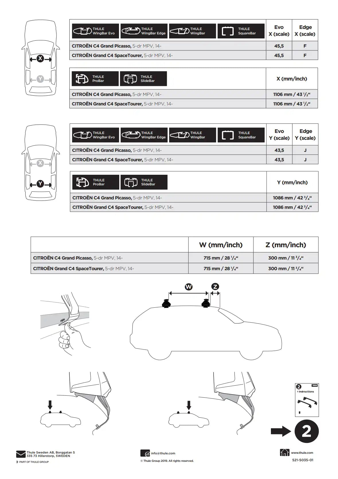 Kit Thule 145035 2 Manual