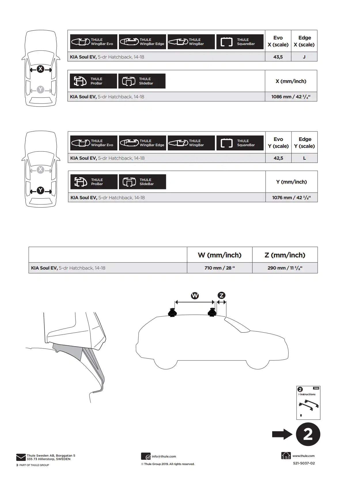 Kit Thule 145037 2 Manual