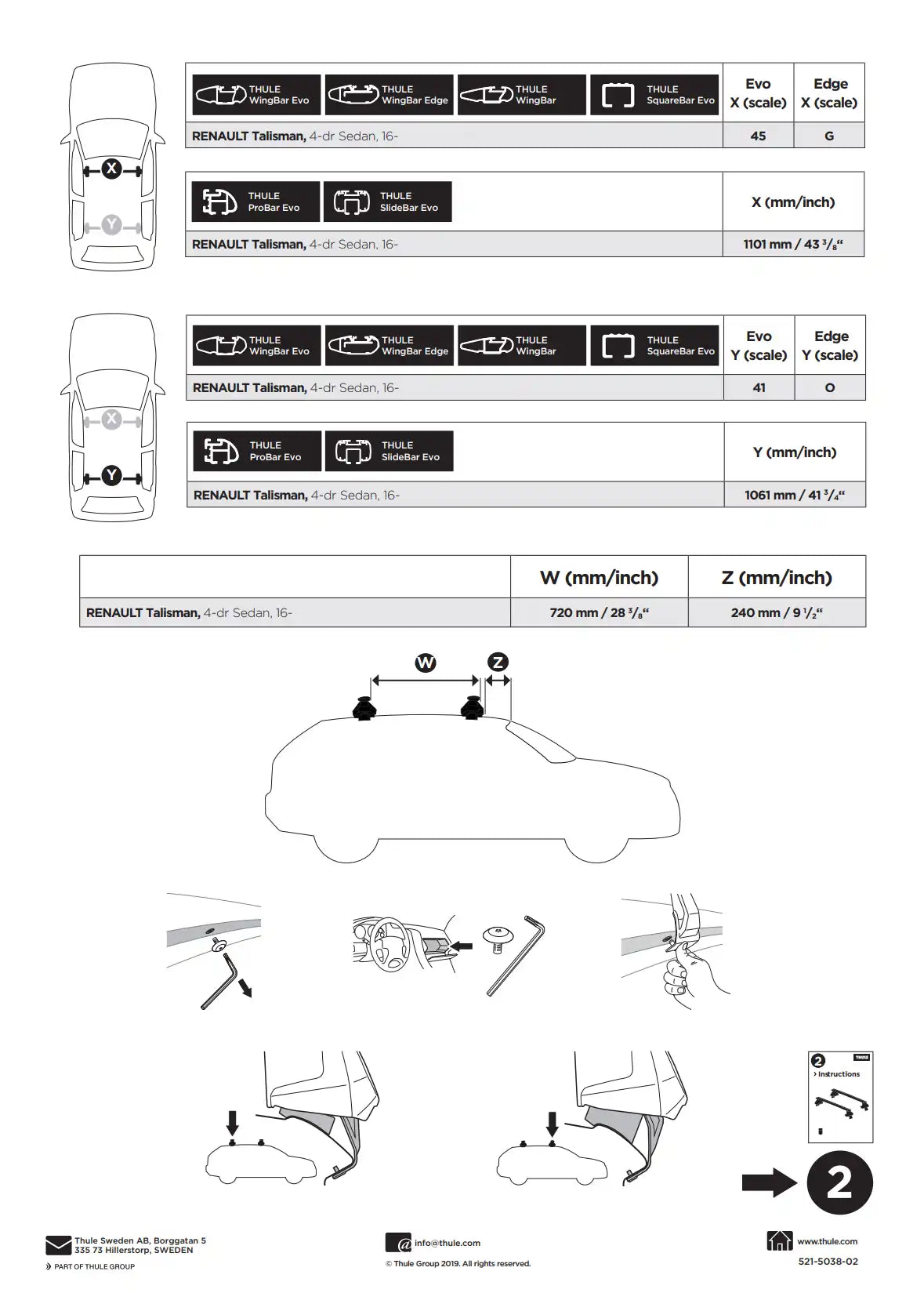 Kit Thule 145038 2 Manual