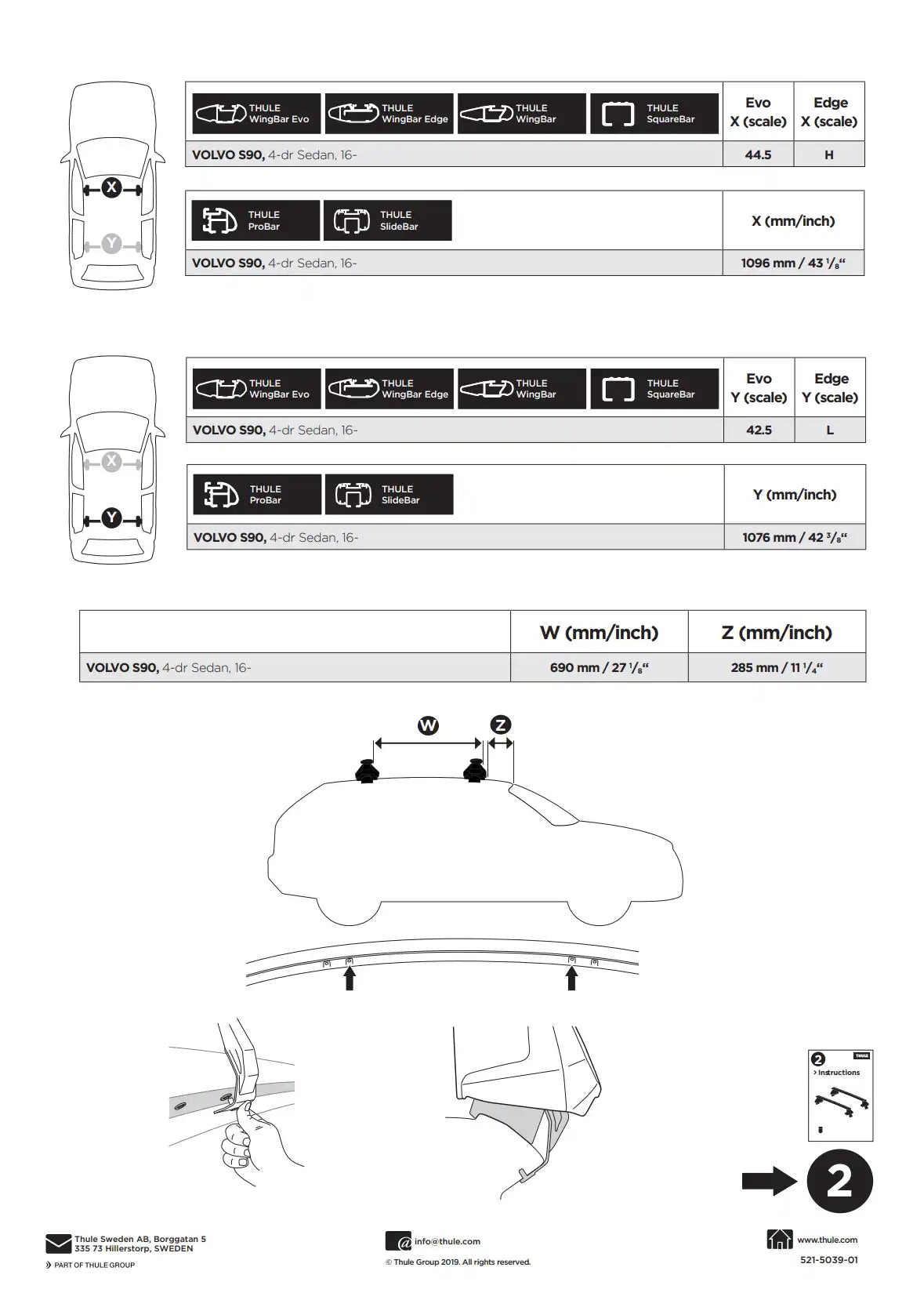 Kit Thule 145039 2 Manual