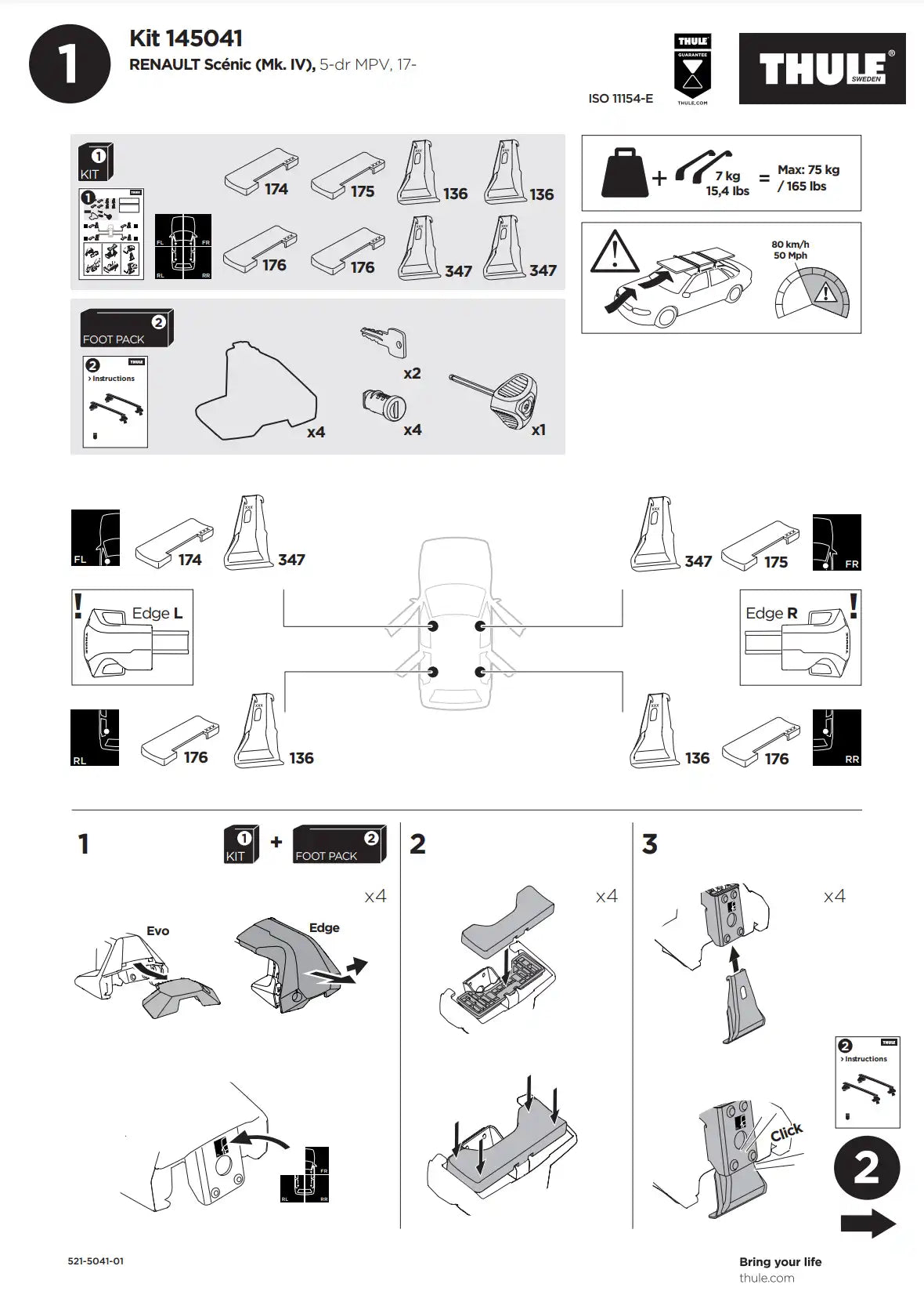 Kit Thule 145041 1 Manual 1