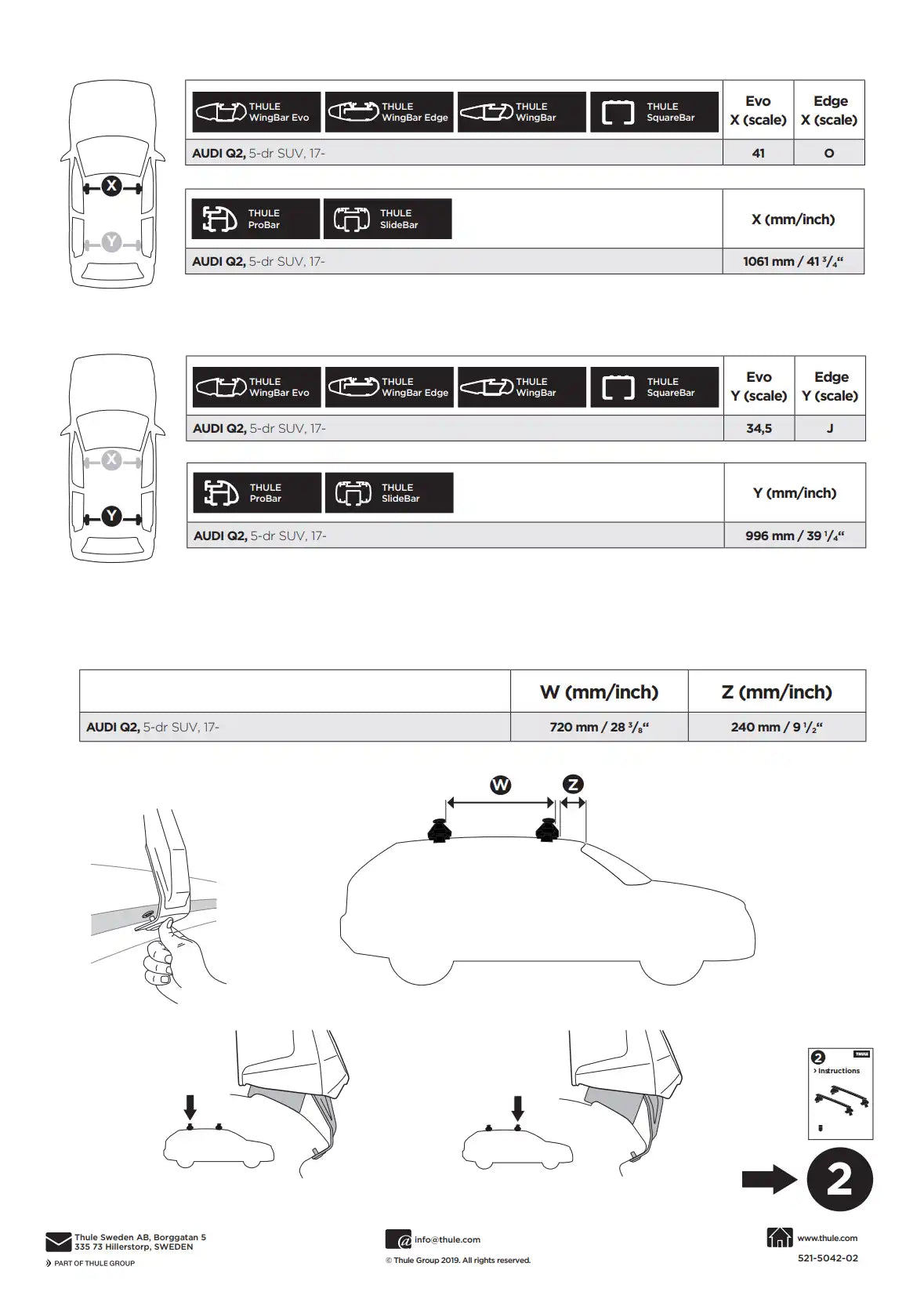 Kit Thule 145042 2 Manual
