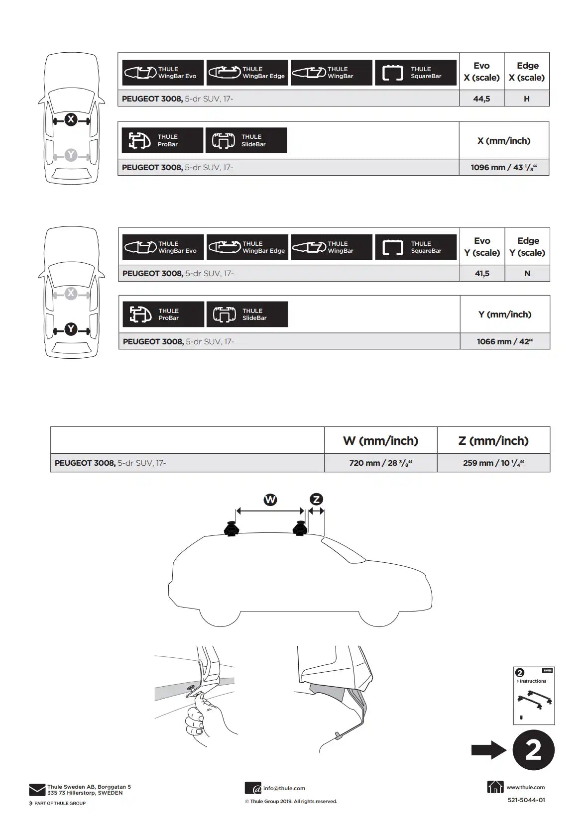 Kit Thule 145044 2 Manual