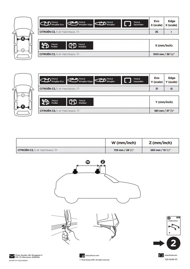 Kit Thule 145045 2 Manual