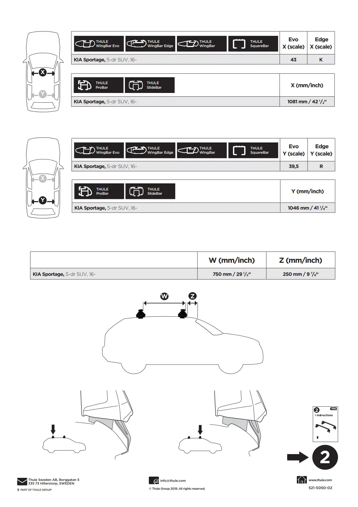 Kit Thule 145050 1 Manual