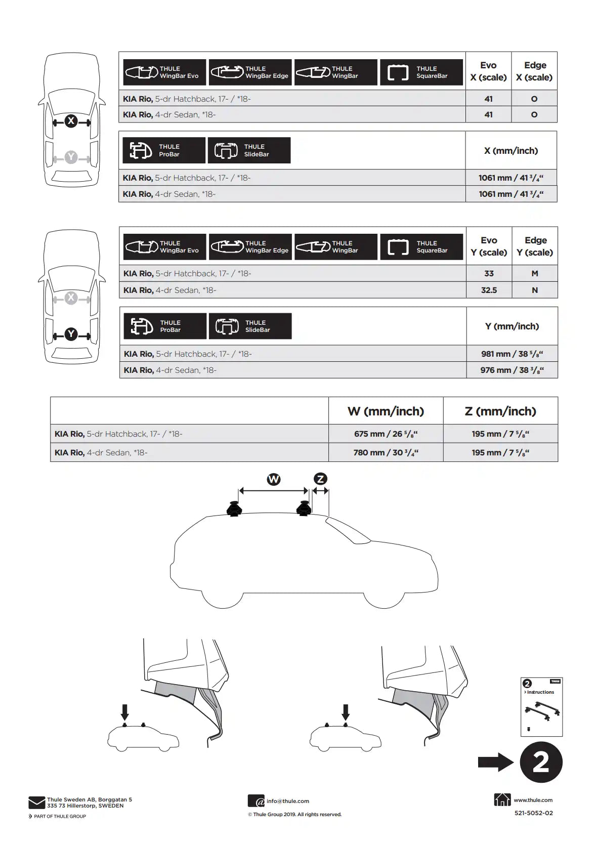 Kit Thule 145052 1 Manual