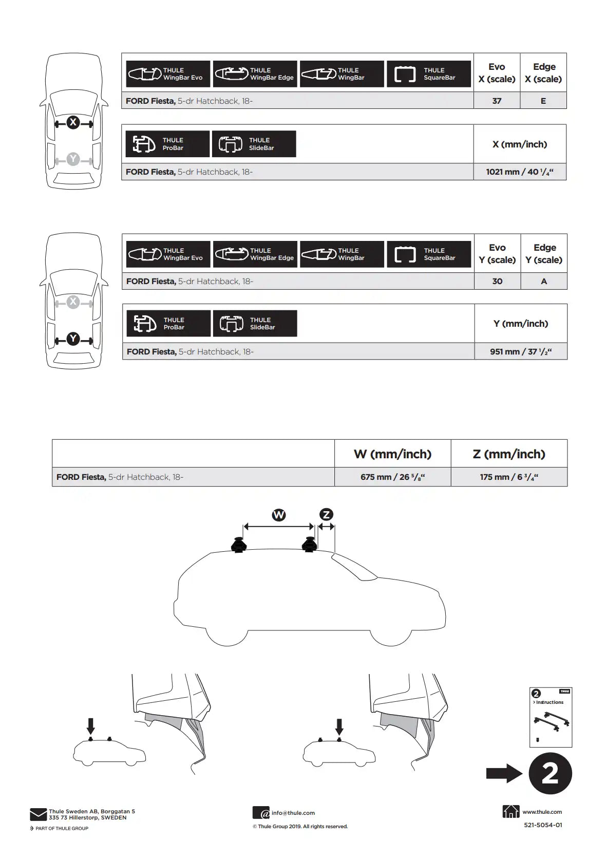 Kit Thule 145054 2 Manual