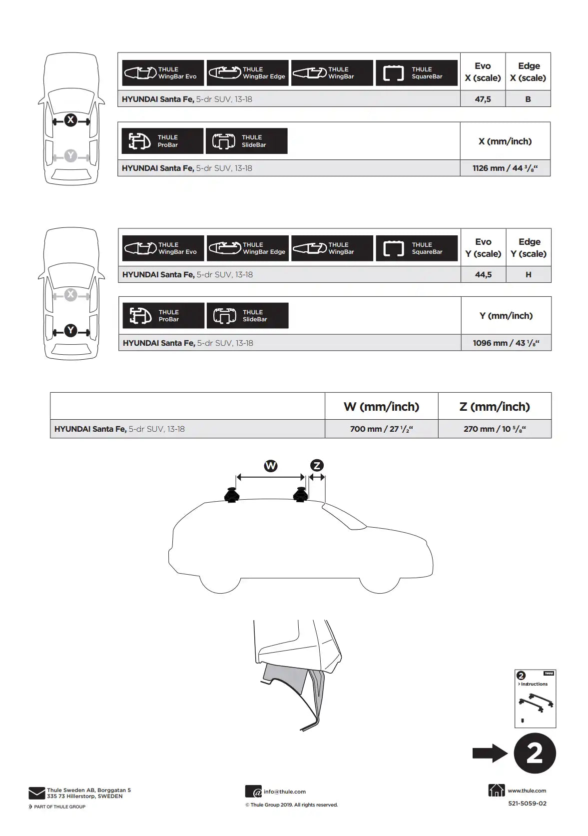 Kit Thule 145059 1 Manual