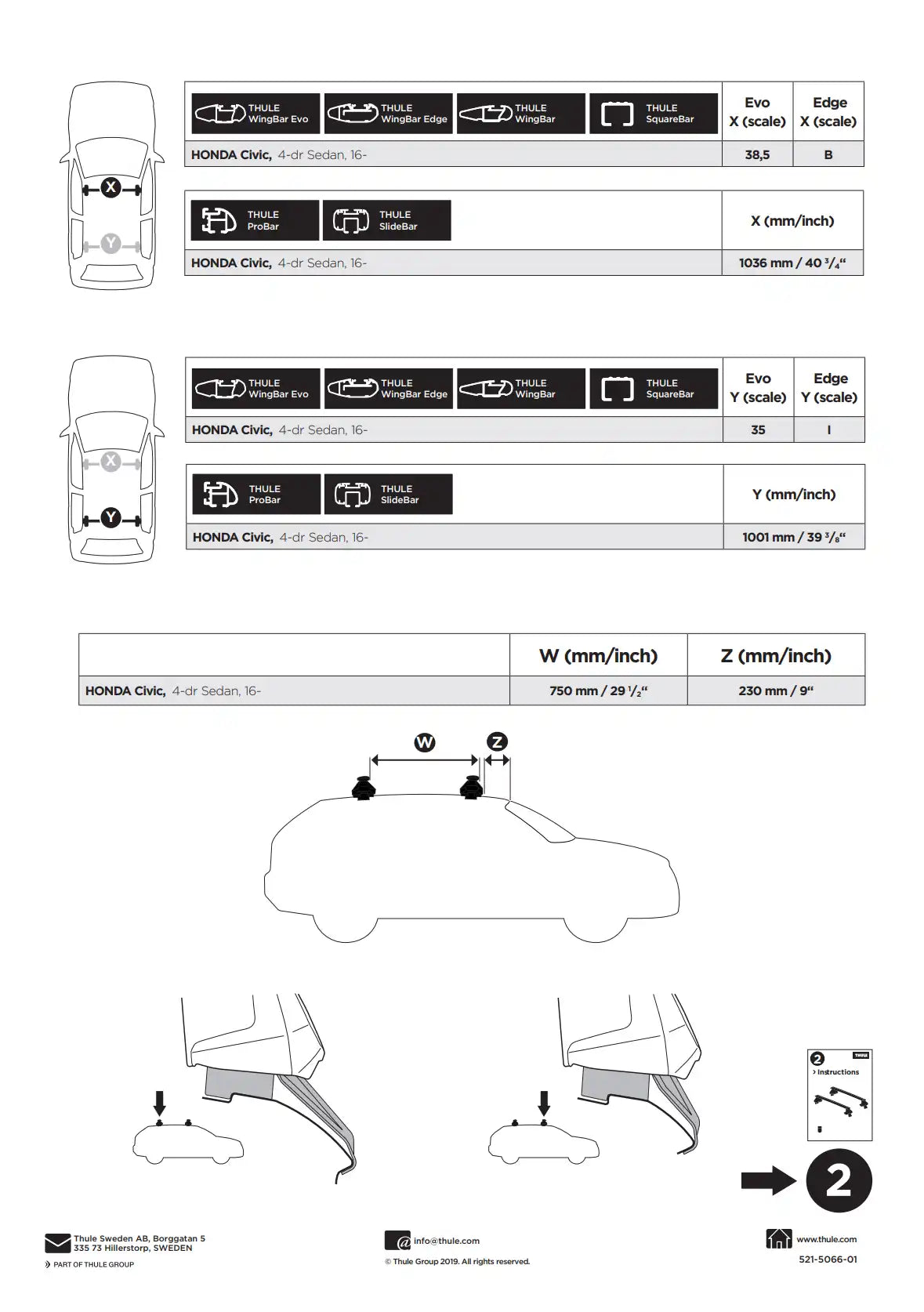 Kit Thule 145066 1 Manual