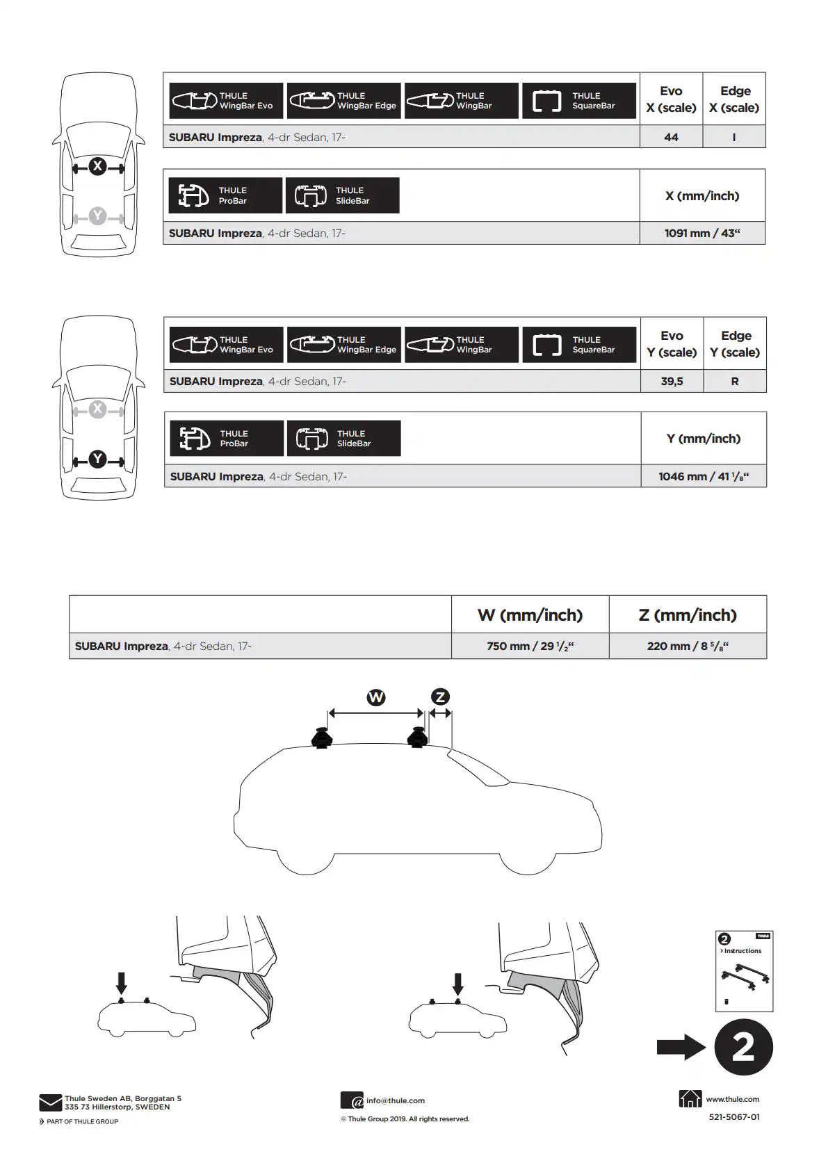 Kit Thule 145067 2 Manual