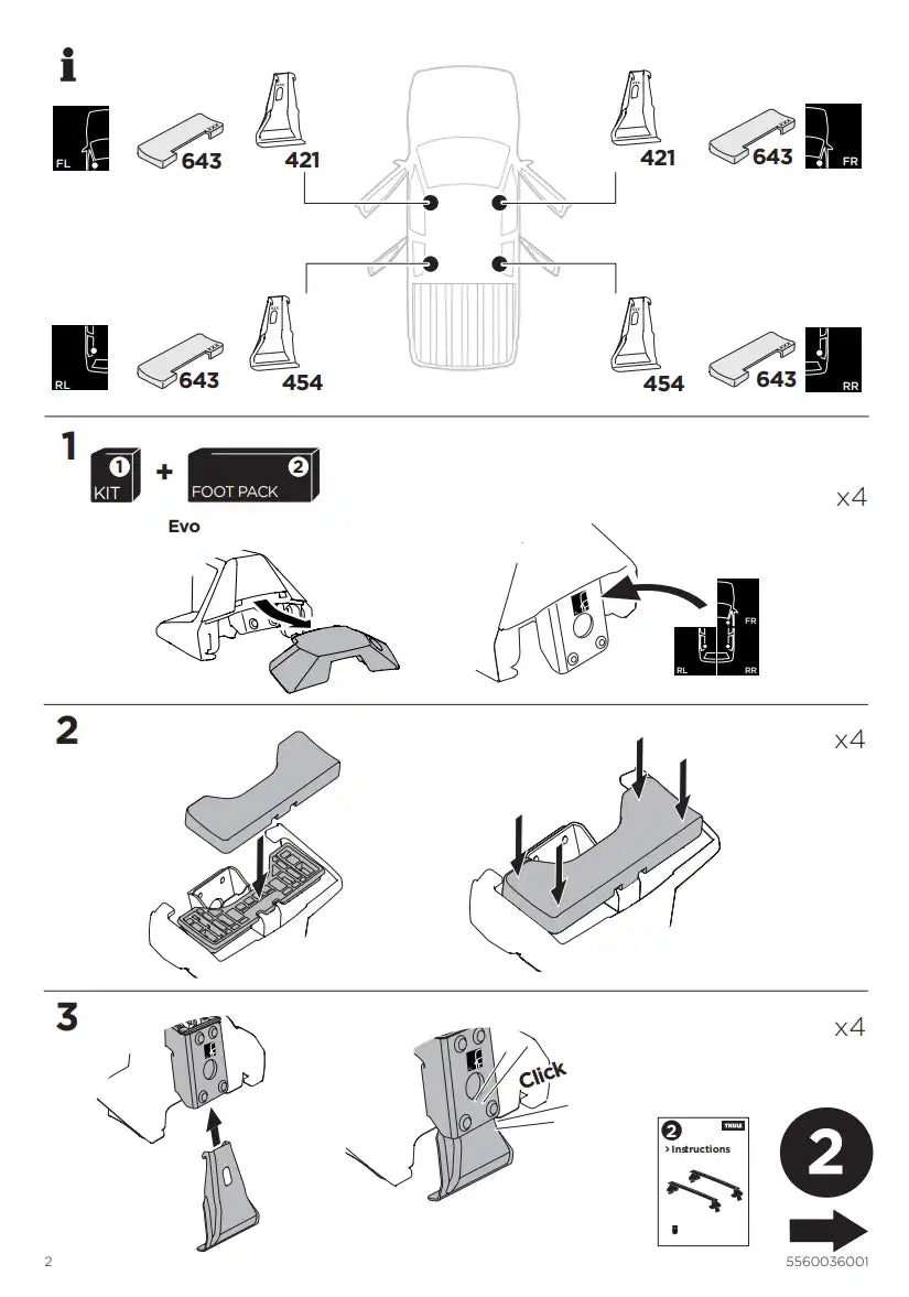 Kit Thule 145071 2 Manual