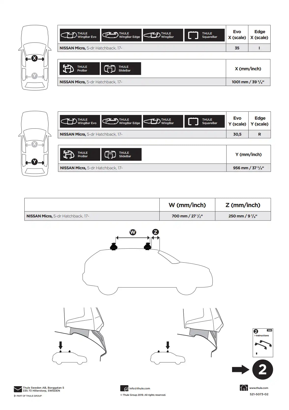 Kit Thule 145073 1 Manual