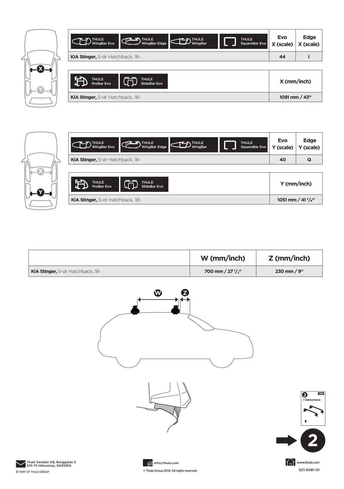Kit Thule 145081 1 Manual