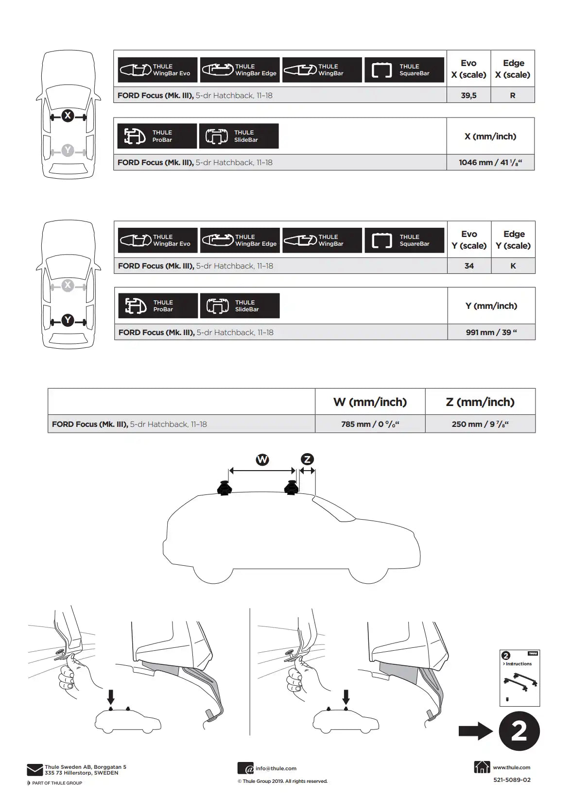 Kit Thule 145089 1 Manual