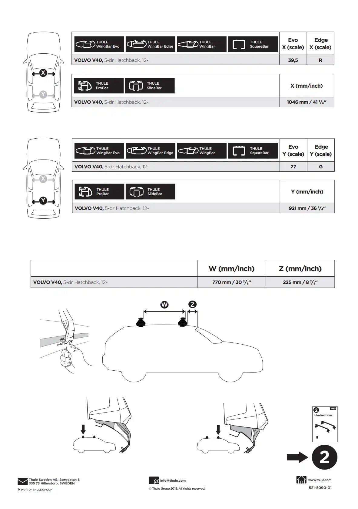 Kit Thule 145090 1 Manual