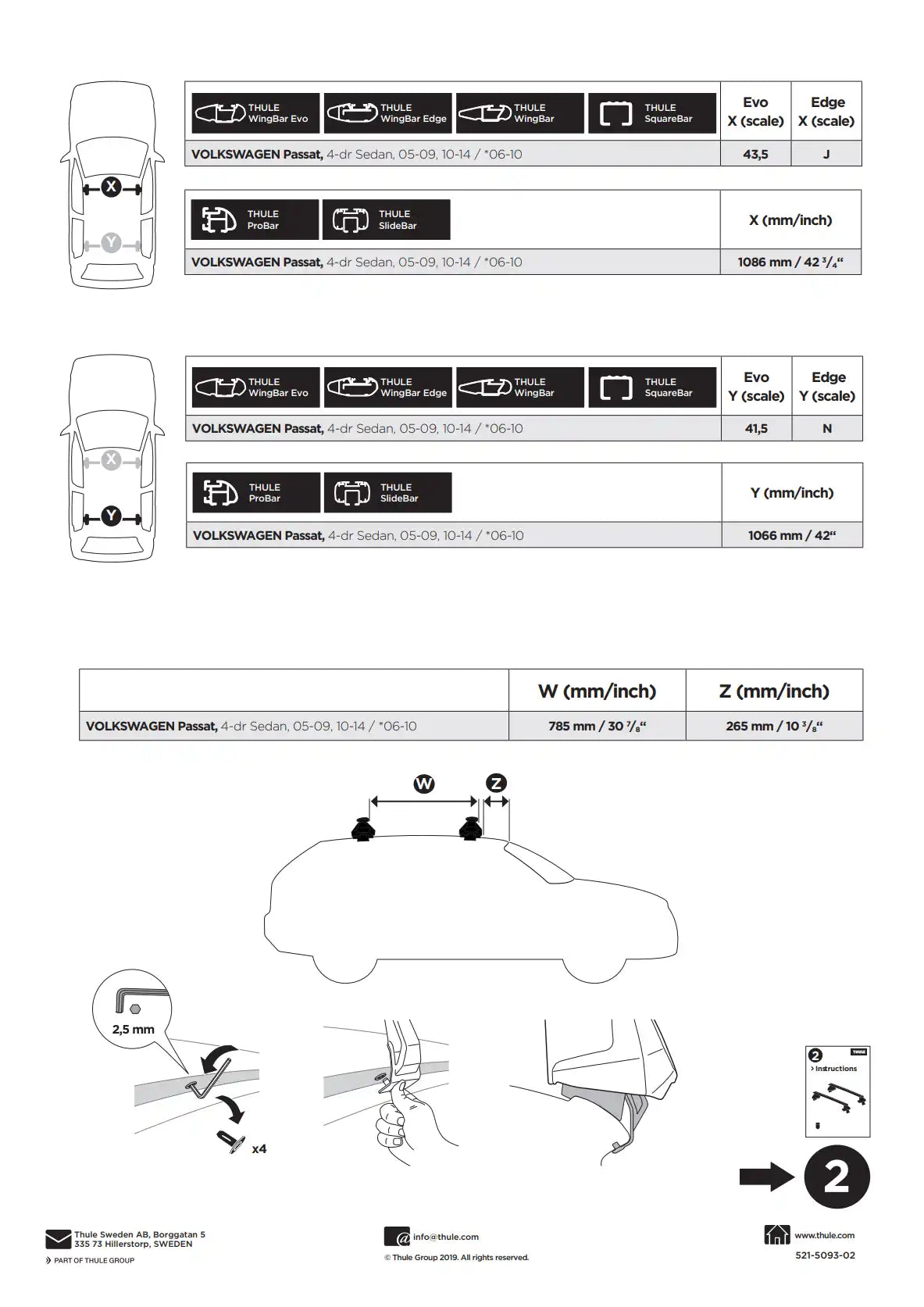 Kit Thule 145093 1 Manual