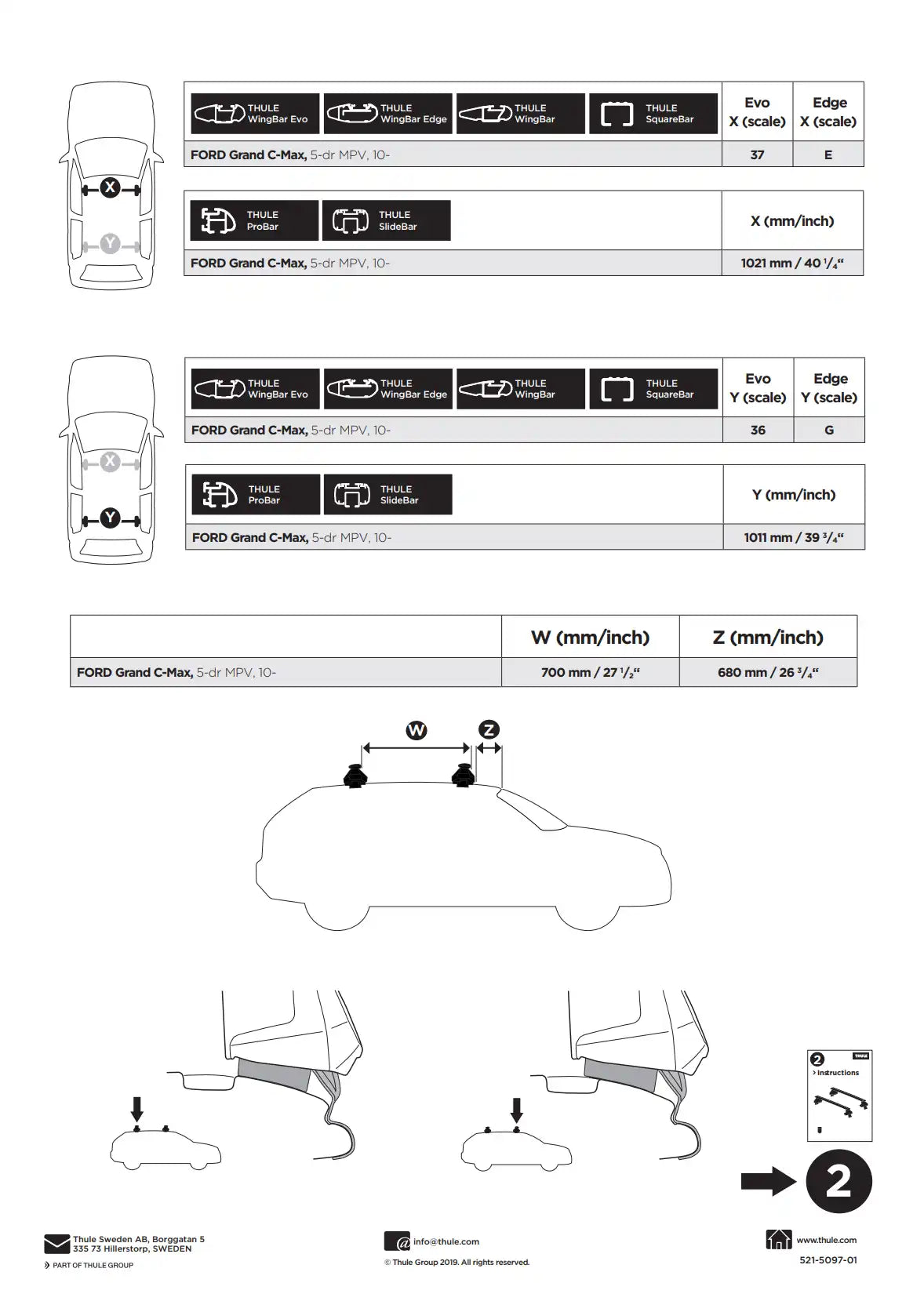 Kit Thule 145097 1 Manual