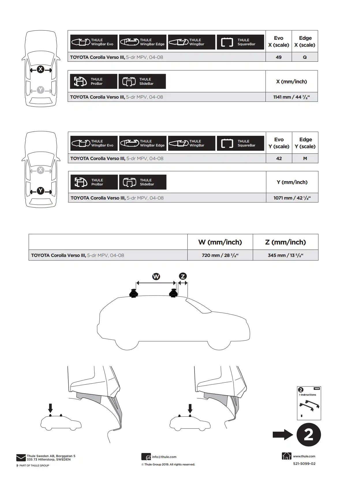 Kit Thule 145099 1 Manual