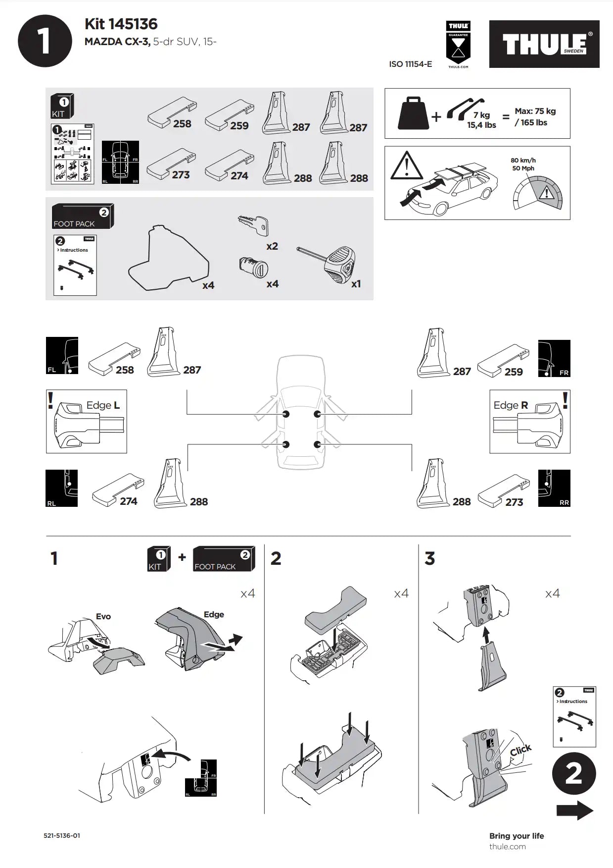 Kit Thule 145136 02 Manual