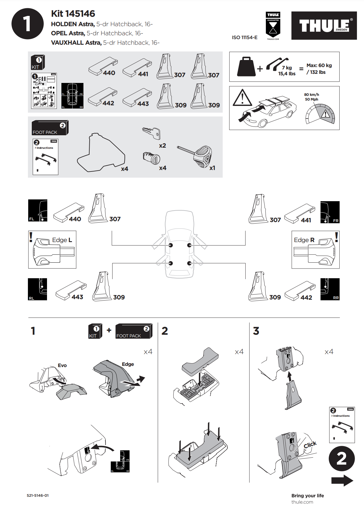 Kit Thule 145146 01 Manual