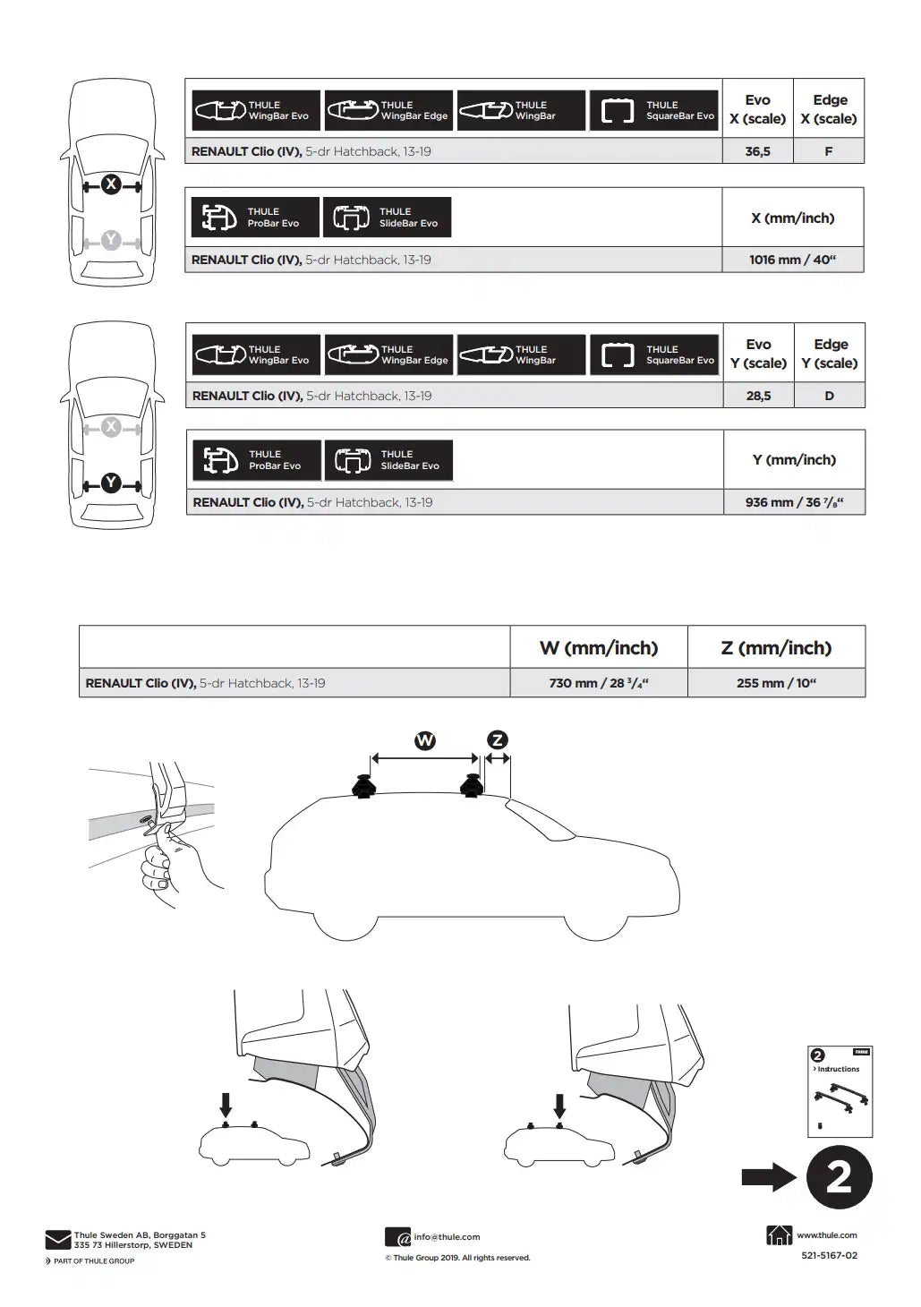 Kit Thule 145167 2 Manual
