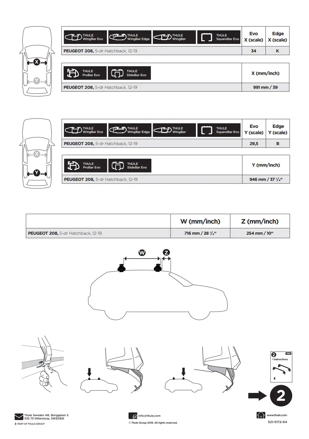 Kit Thule 145172 1 Manual