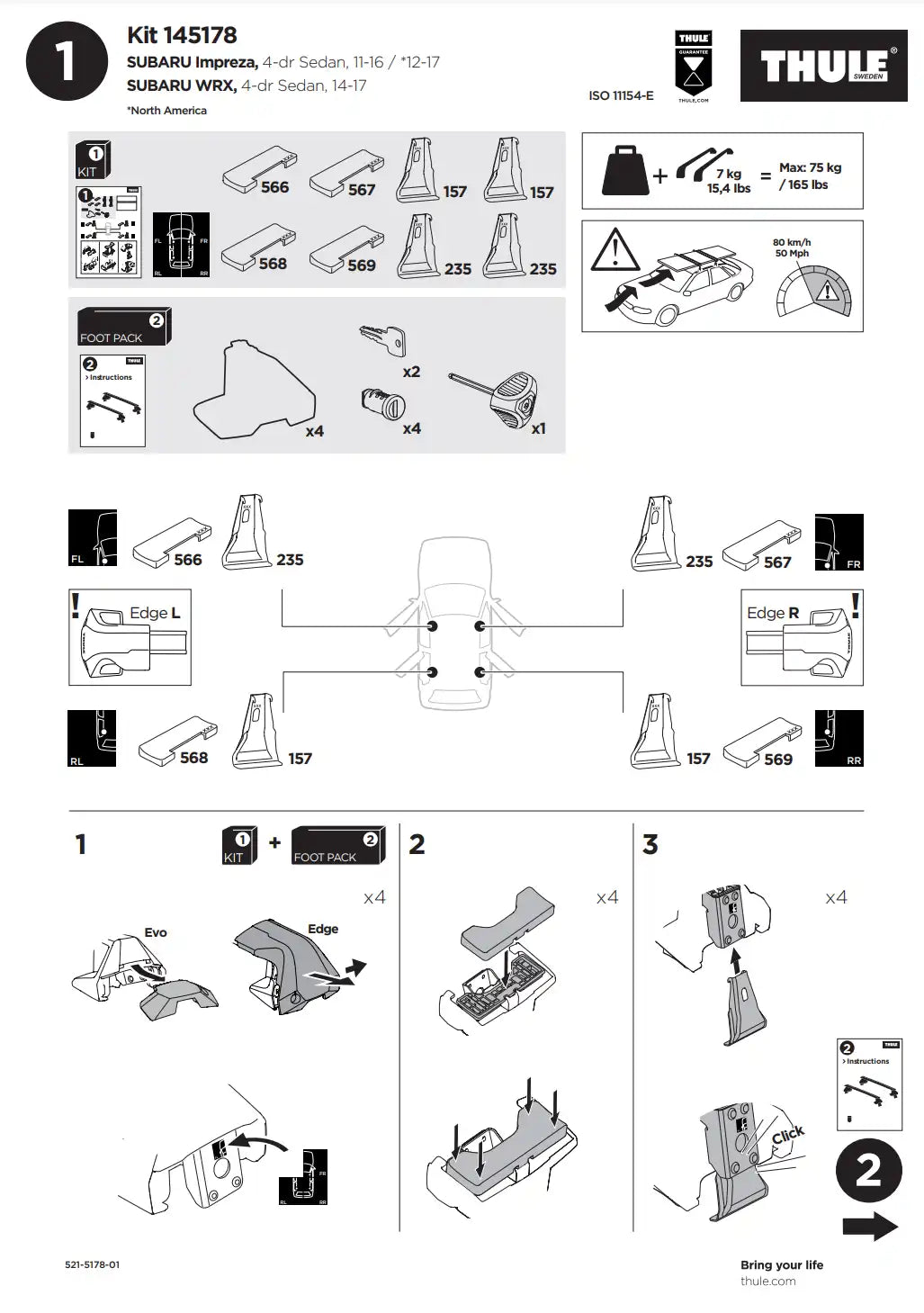 Kit Thule 145178 1 Manual
