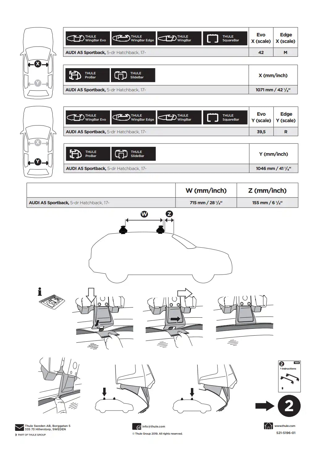 Kit Thule 145196 2 Manual