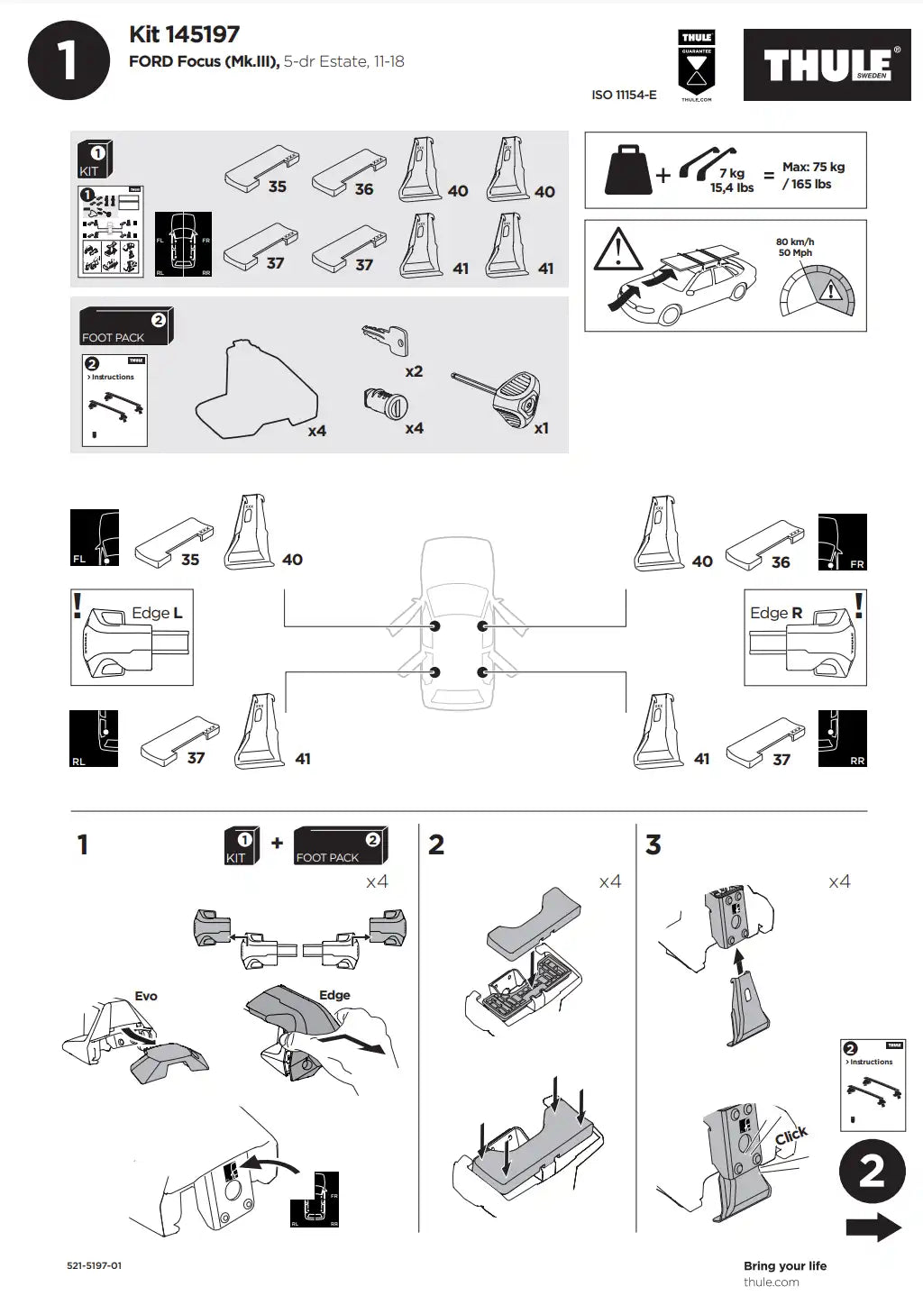 Kit Thule 145197 1 Manual
